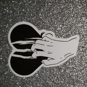 ART Gothic WATERPOOF Sticker heart